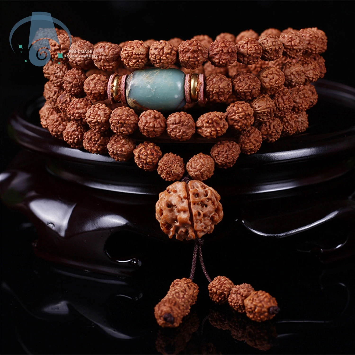 Natural Xizang Bodhi Bead 108 Bracelet Retro Creative Small Group Design Male and Female Accessories