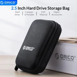 Orico 2,5 Zoll HDD/SSD-Festplatten gehäuse Festplatten tasche für externe tragbare HDD-HDD-Box-Aufbewahrung schutz schwarz/rot/blau