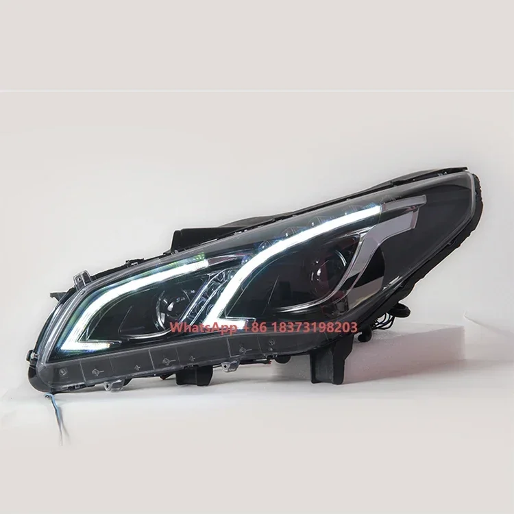 Car Accessories Headlight Assembly Retrofit LED Day Running Lights Turn signal Lens Xenon Headlights for Sonata 9th
