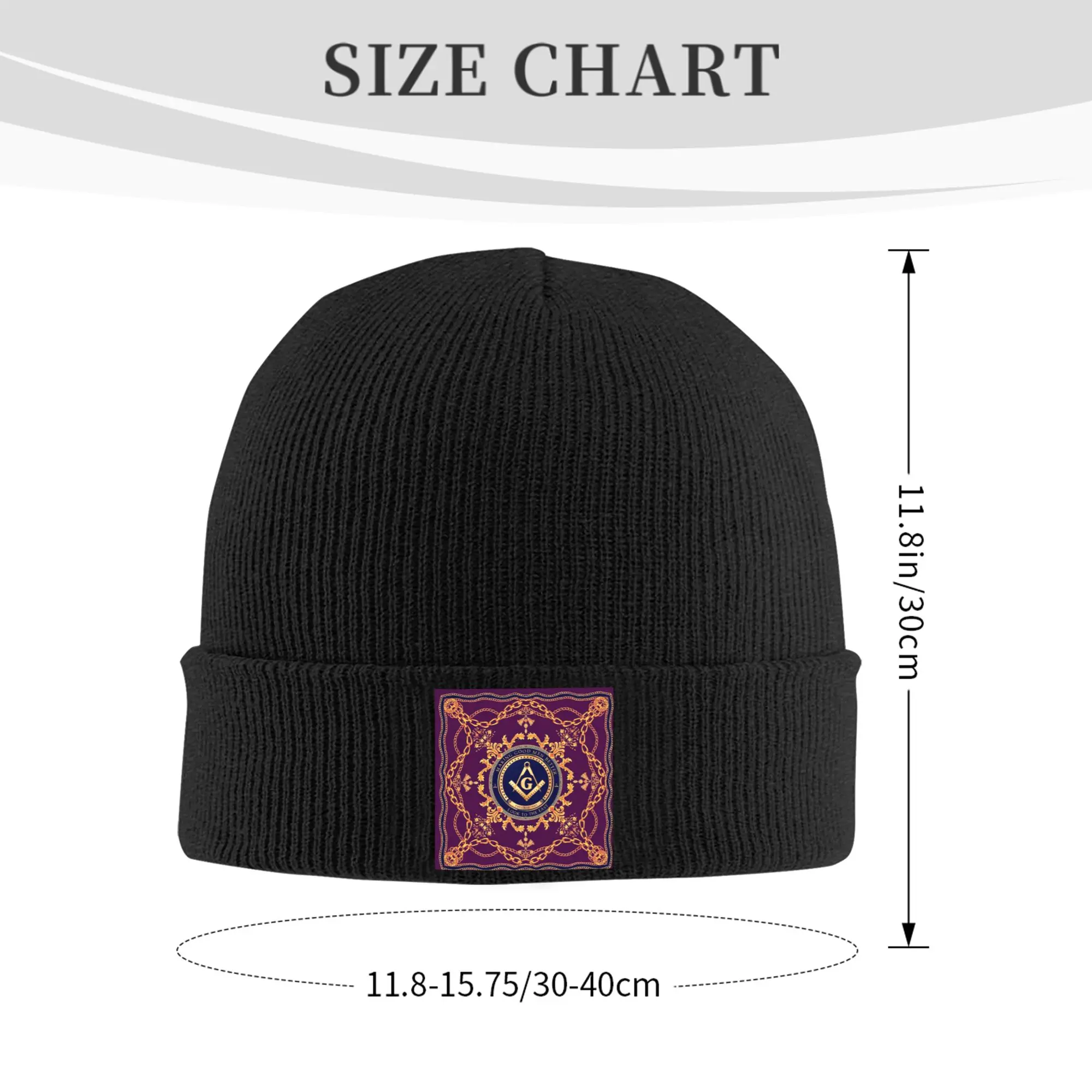 Custom Freemasonry Bonnet Hat Fashion Knit Hat Men Women Unisex Adult Masonic Freemason Warm Winter Skullies Beanies Caps