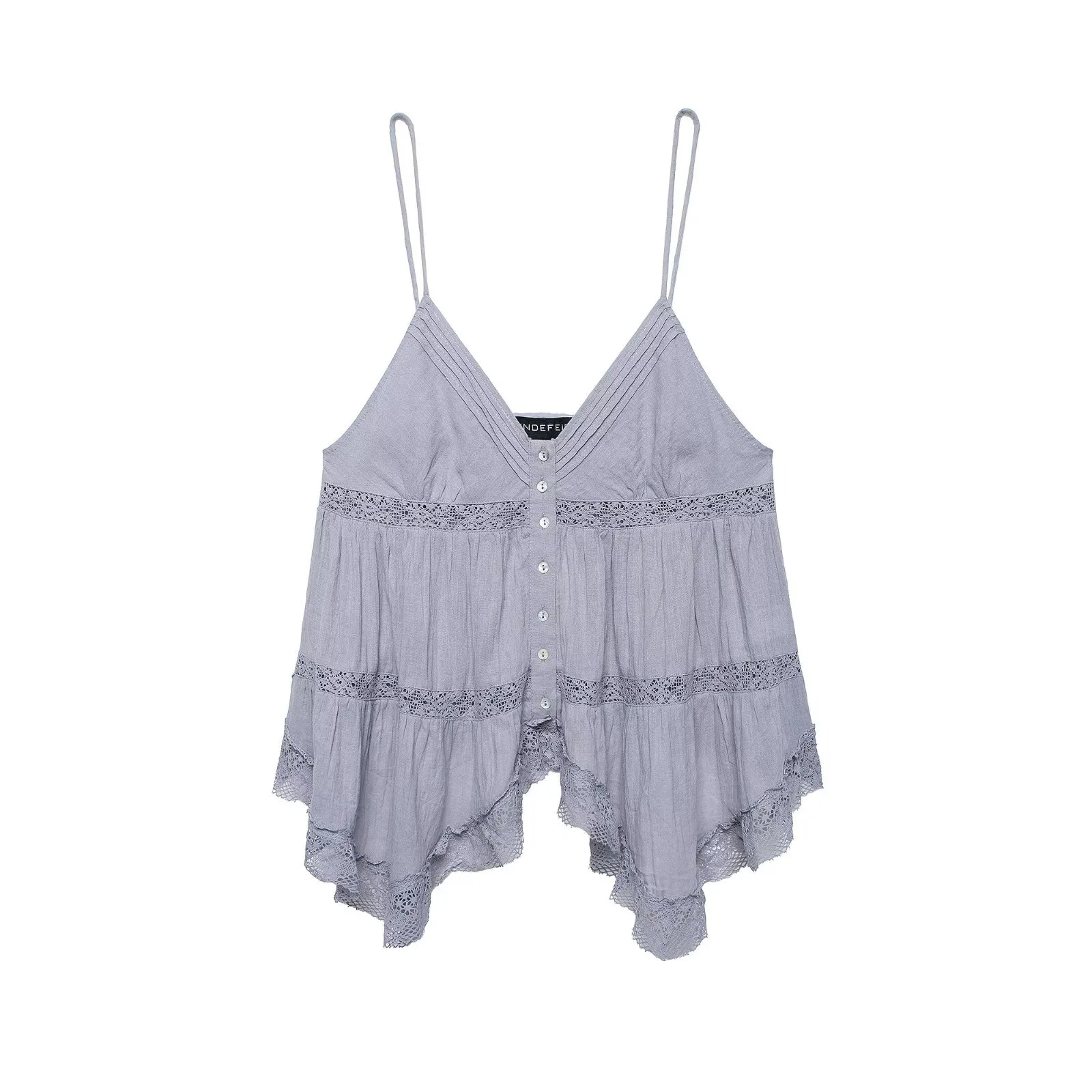 

2026 new women's summer temperament versatile embroidered suspender top