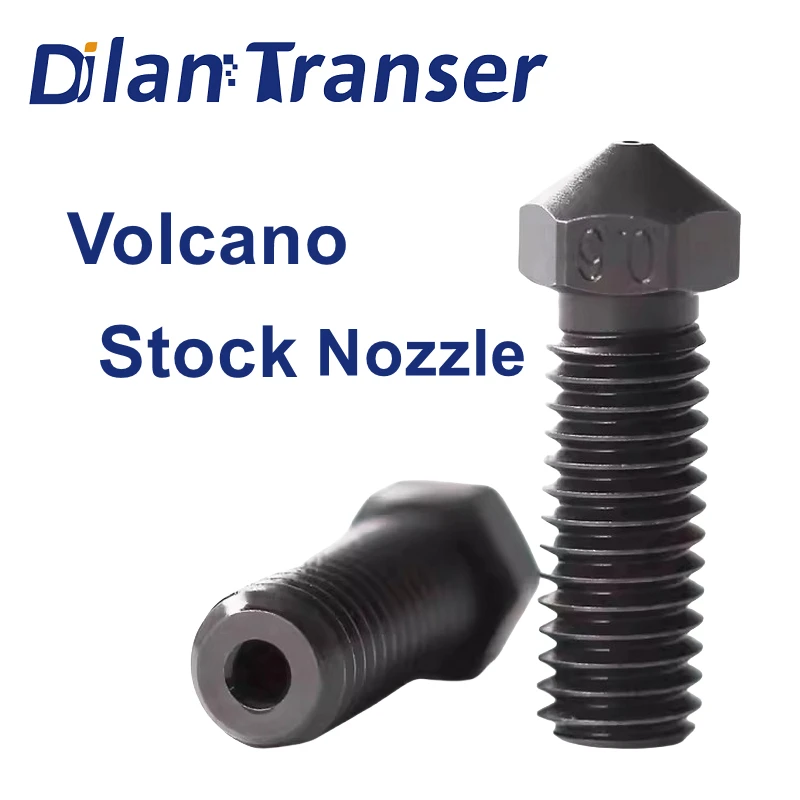 

Volcano Stock Nozzle Hardened Steel Brass For 3D Printers Hotend For Volcano Hotend M6 Rapido Hotend CHC Pro Hotend Kit