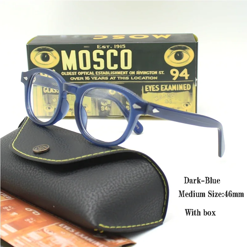 YPAY Herren Brillen rahmen Johnny Depp Stil Brille transparente Linse Marke Designer Computer männlich runde Vintage Brille 10