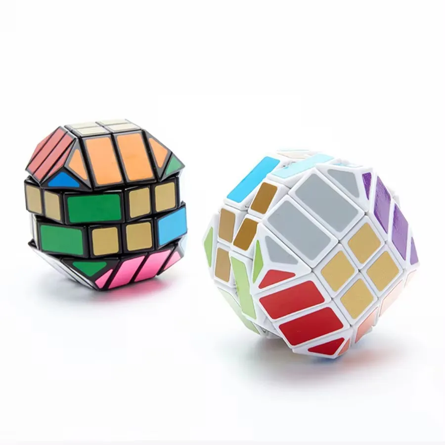 Lanlan quatrième ordre douze bord de diamant Cube magique 4X4X4 quatrième ordre douze bord de diamant Alien Cubo Magico jouets éducatifs