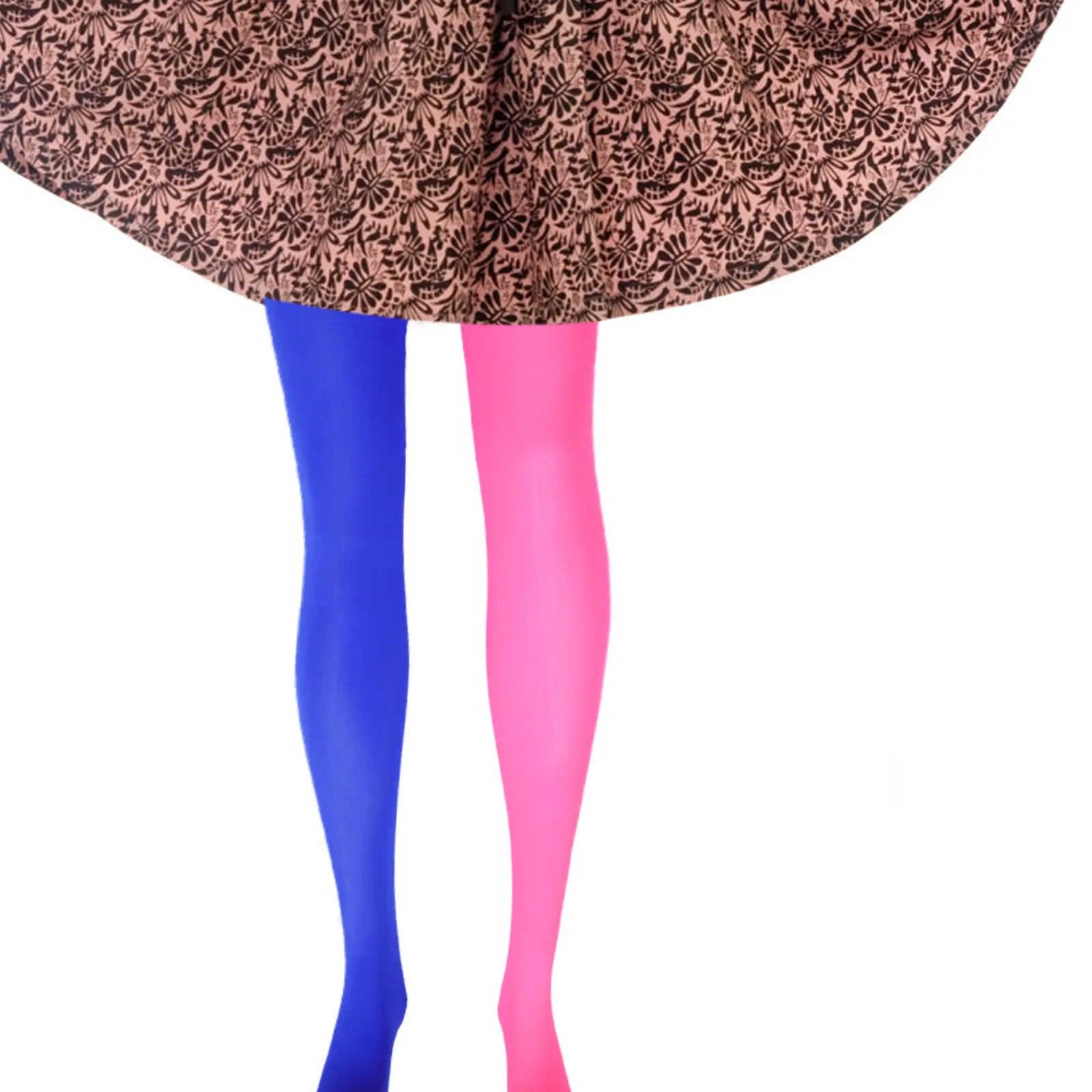 

Two Color Asymmetric Silk Stockings Translucent Thigh High Elastic Candy Style Party Leggings for Women Fit Most Sizes