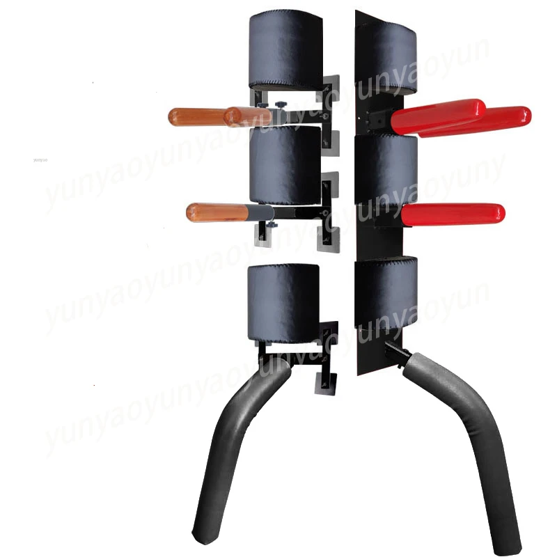 

Add Leg Sweeping Function Wall-mounted Spring Pile, Wing Chun Wooden Pile, Simple Jeet Kune Do Wooden Pile, Bamboo Pile
