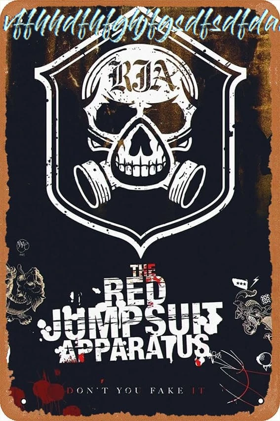 The Red Jumpsuit Apparatus Pop Punk Band Retro Metal Tin Sign 8x12 Inch Home Bar Man Cave Vintage Wall Decor sign