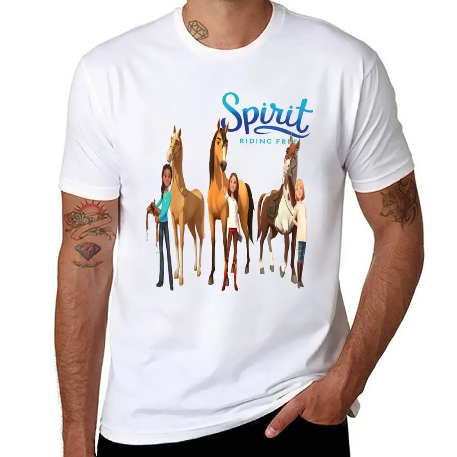 New Spirit Riding Free gift for fans T-Shirt t shirt man quick drying t-shirt boys t shirts Short sleeve tee men t shirt