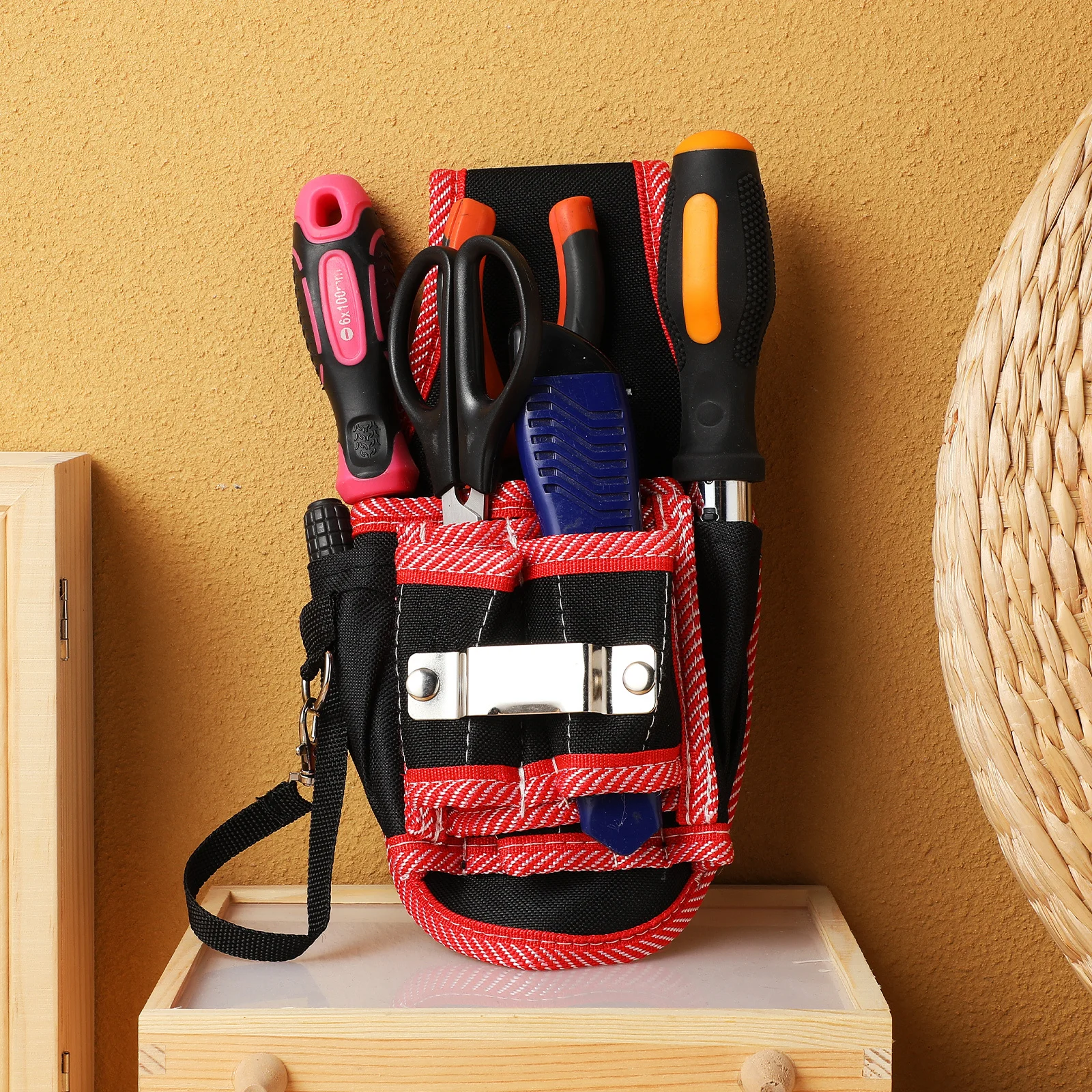 

Small Tool Pouch Compact Lightweight Electricians Utility Belt Tool Storage Organizer Bag Utility Pouch Tools Bag