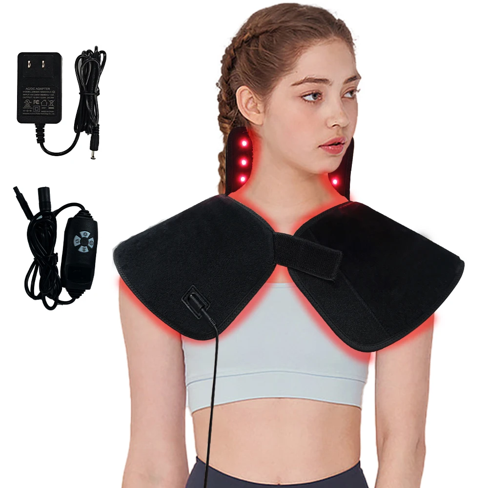 

New Professional Relax Muscle Massager Red Light Therapy Heating Pad for Shoulder Neck Care Wellness Product