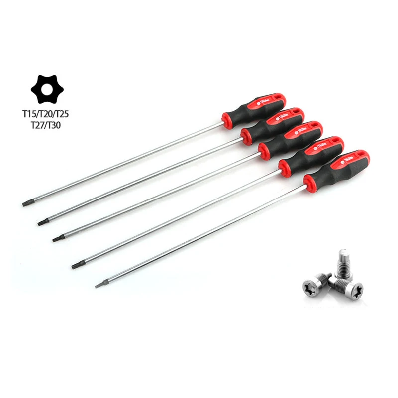 1pc 400mm Extra Long Torx Screwdriver with Hole S2 Steel T15 T20 T25 T27 T30 Magnetic Screw Drive Home Repair Hand Tools