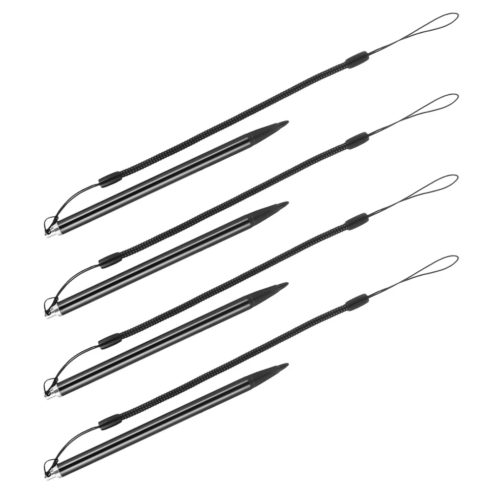 

4pcs Resistive Touch Screen Stylus Pen Black Fine Tip For Pos Pdas Industrial Control Devices Drawing Writing Tool Compatible