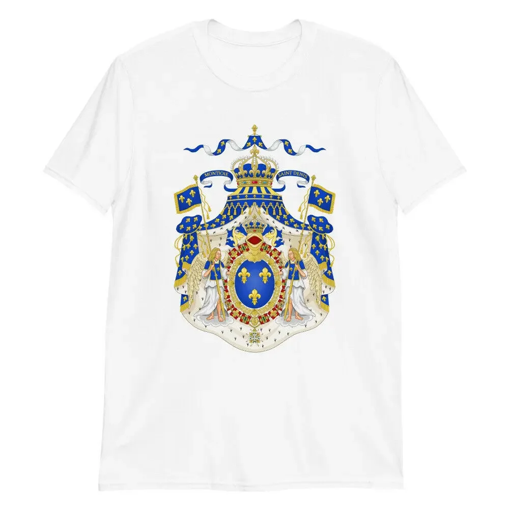 

Montjoie saint denis-banner of the royal army Premium Cotton Short Sleeve O-Neck Mens T Shirt New S-3XL