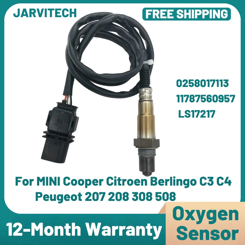 Oxygen Sensor 0258017113 Wideband O2 Sensors Upstream For MINI Cooper Citroen Berlingo C3 C4 Peugeot 207 208 308 508 11787560957