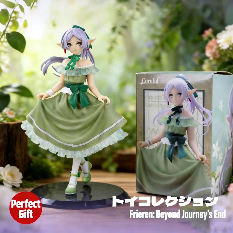 Frieren: Beyond Journey's End Elfenmädchen Frieren Sammelfigur aus PVC Anime-Statue Desktop-Dekoration Geschenk für Anime-Fans