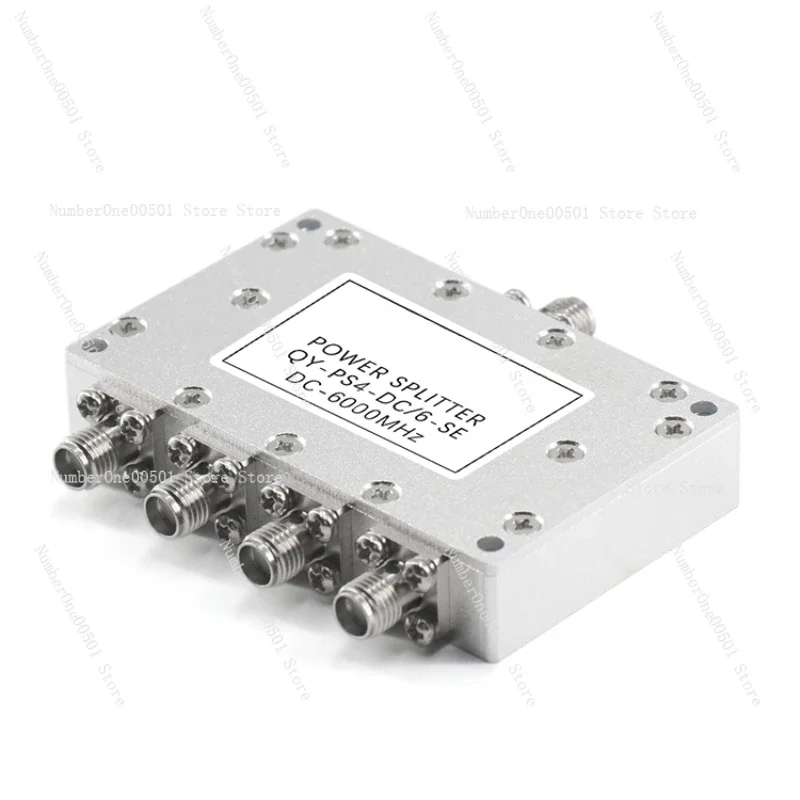 One Quarter Splitter RF Power Divider 5.8G 6G WIFI Signal Test SMA Head Resistance Low Frequency