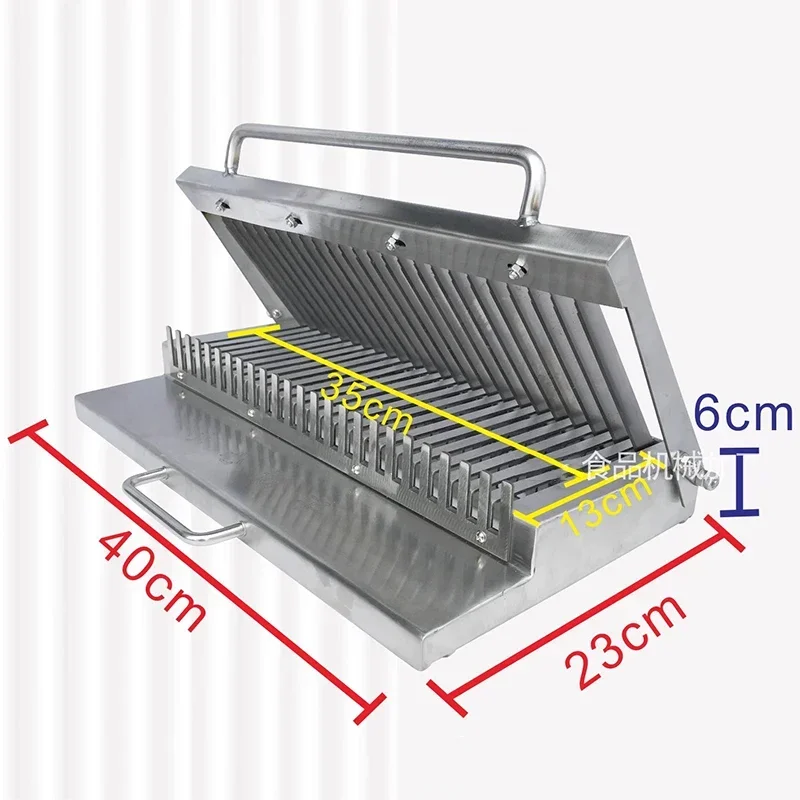 

Slicer wide slit reinforced knife manual thickened stainless steel 10-15mm cutting watermelon pepper bean cucumber