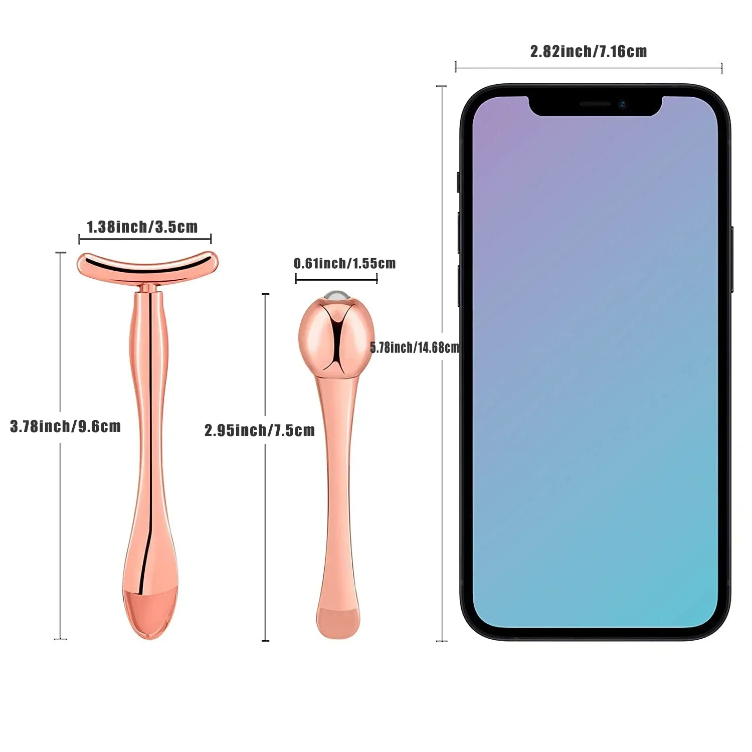 โลหะครีมบํารุงรอบดวงตา Applicator Wand Stick เครื่องมือนวดหน้าลดอาการบวมบาง Face Magic Stick Skin Care Wand