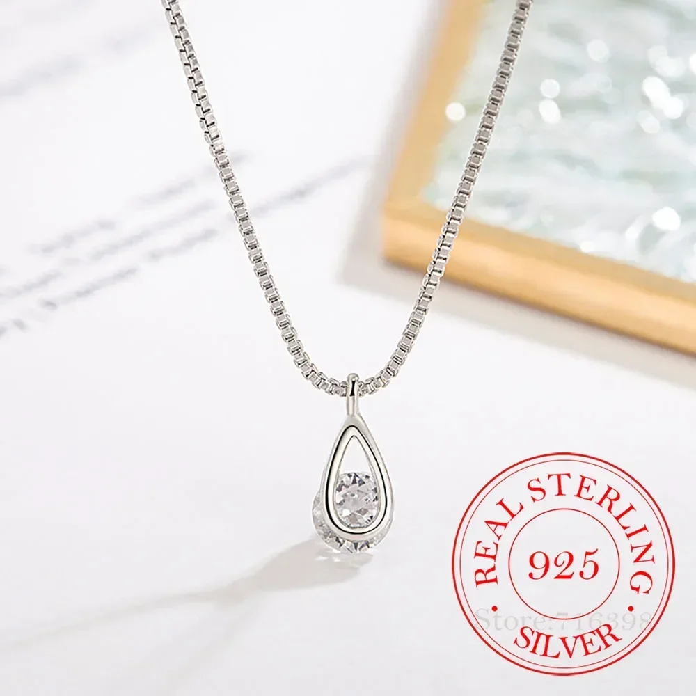 925 argent Sterling cristal lune étoile pendentif colliers pour femmes argent 925 femme Sautoirs bijoux Collares Para Mujer 925 argent Sterling cristal lune étoile pendentif colliers pour femmes argent 925 femme Sautoirs bijoux Collares Para Mujer