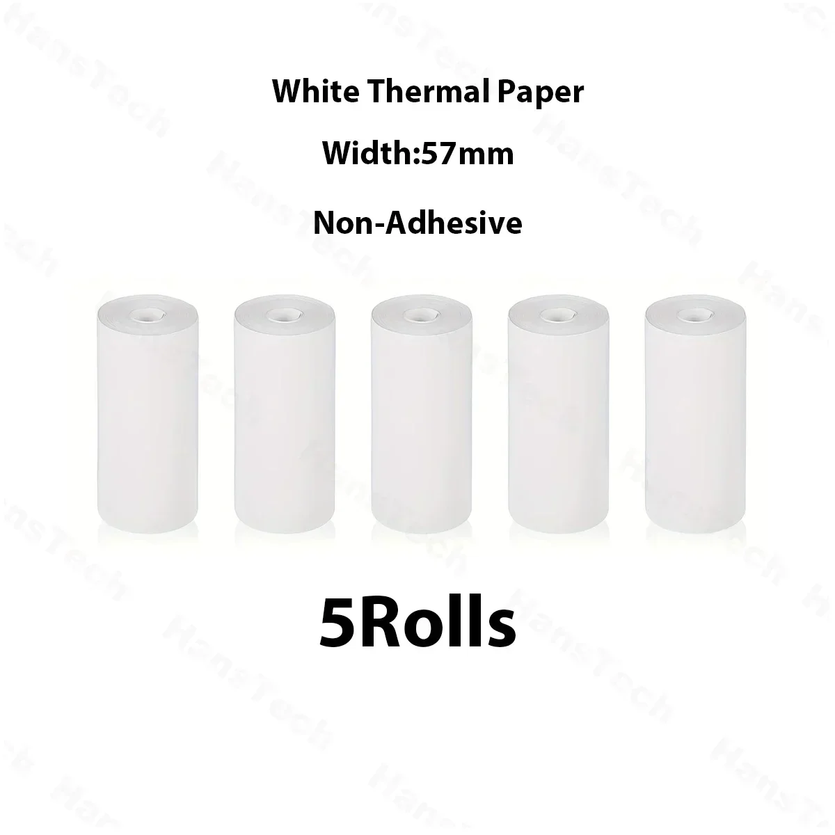 Printing Paper Printer Compatible with Portable Thermal Paper Rolls 5 Packs of Thermal Printing Paper Student Memo DIY