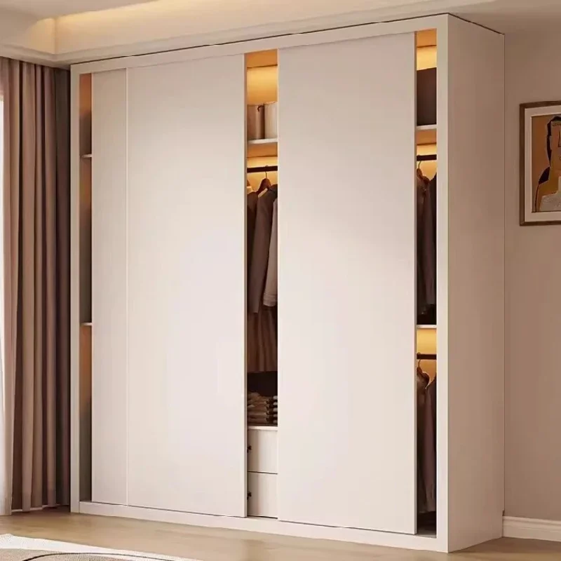 Clothes Closet Guarda Roupa Casal Customized Aviation Honeycomb Aluminum Alloy Wardrobe Sliding Door Wardrobe Bedroom Furniture