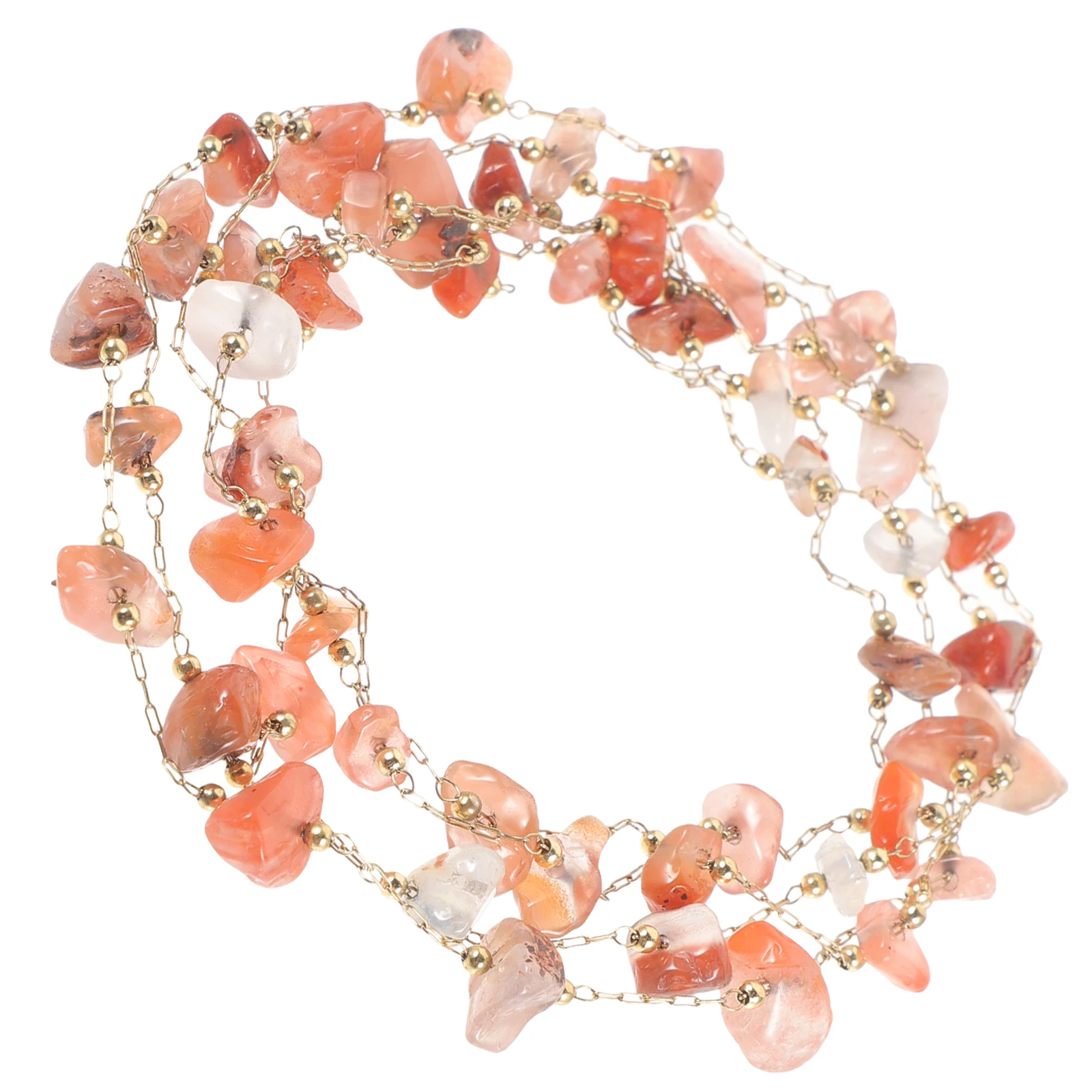 

Natural Stone Bead Jewelry Necklace Chain for Making Chains Bulk Gravel Stainless Steel Jewellery Supplies