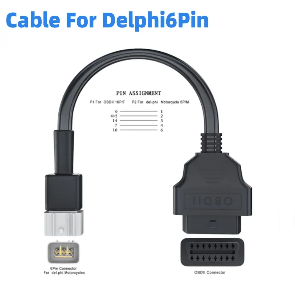 Adapter do kabla motocyklowego, Adapter do motocykla Yamaha 4 Pin do OBD2 16 pin dla DUCATI 4Pin dla HONDA 4pin dla KTM 6pin, 1 sztuka