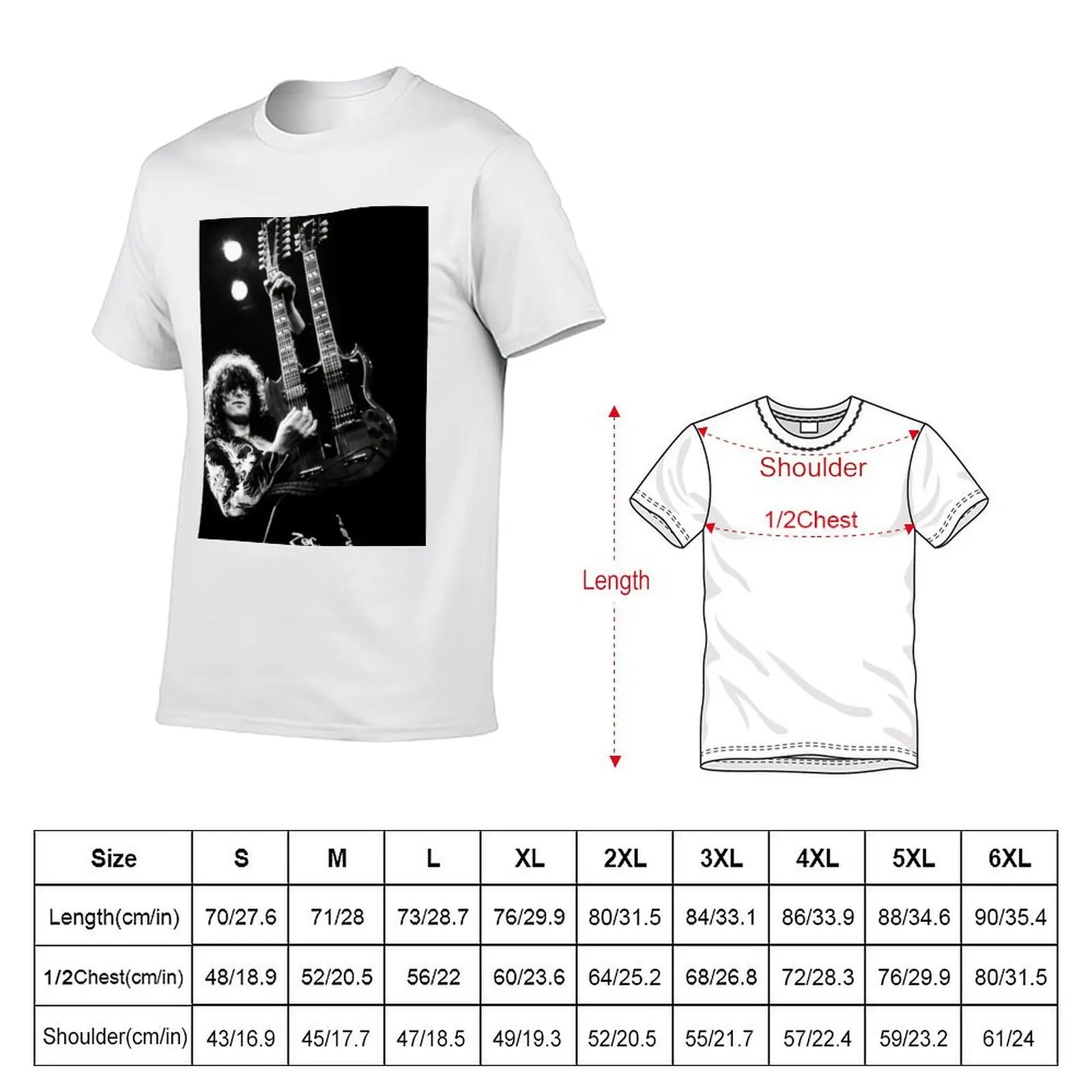 Jimmy Guitaris Poster T-Shirt man t shirt luxury man t shirts for men graphic t shirts for man