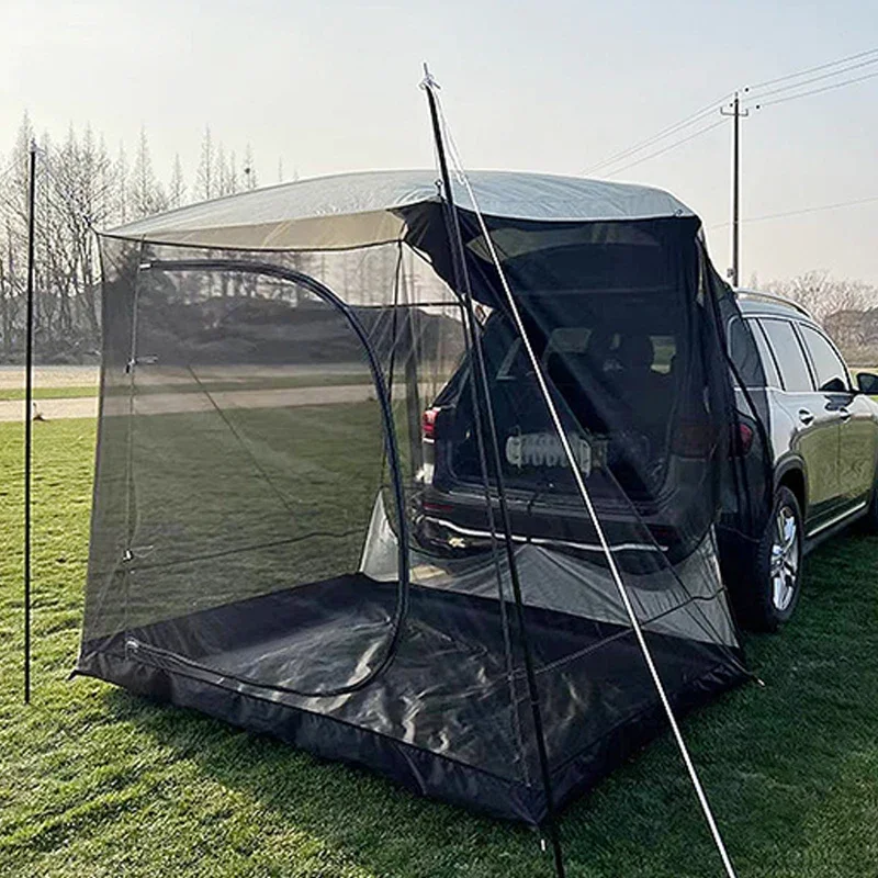 

Car Rear Tent Camping Car Rear Extension Tent Beach Waterproof Sunshade Suitable For SUVS MPV Self Driving Travel For 5-6 People