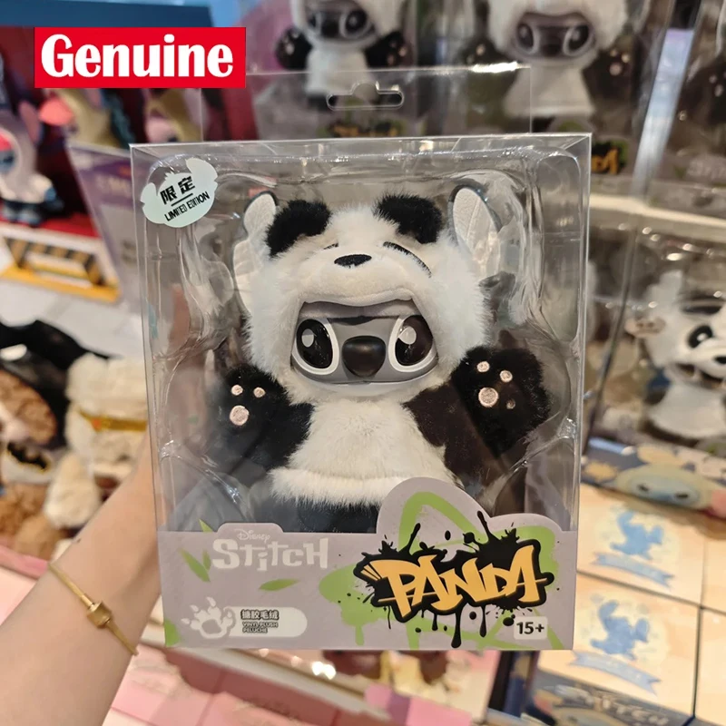 

Новый оригинальный Disney Stitch Genz Series Panda Limited, плюшевые куклы Peluche, подвески, брелки, украшения, милый подарок на день рождения