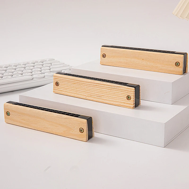 Nueva Armónica de Madera Blanca DIY