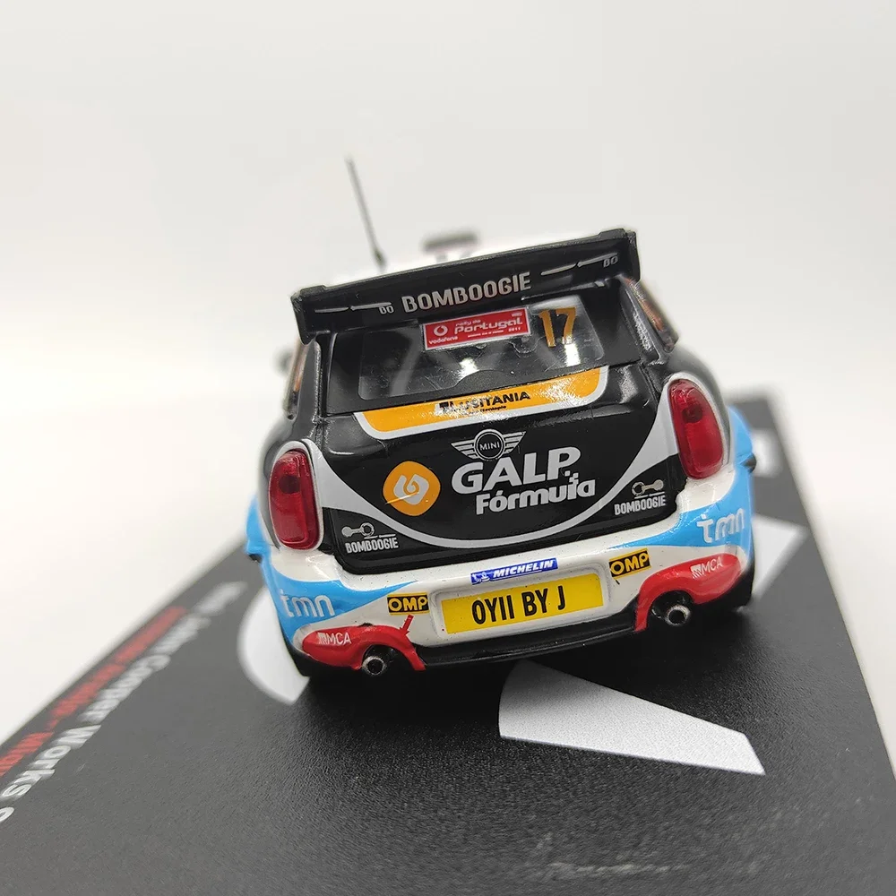 Diecast Ixo 미니 존 쿠퍼 작품 S2000 2011 랠리 자동차 합금 모델, 소장용 장난감 선물, 기념품 전시 장식품, 1:43 체중계