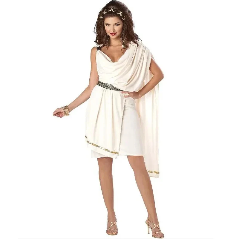 

❤️❤️❤️womens Women's Deluxe Classic Toga Cosplay Costume Zeus Medieval Greek God Greece Goddess Fancy Dress❤️⭐️❤️