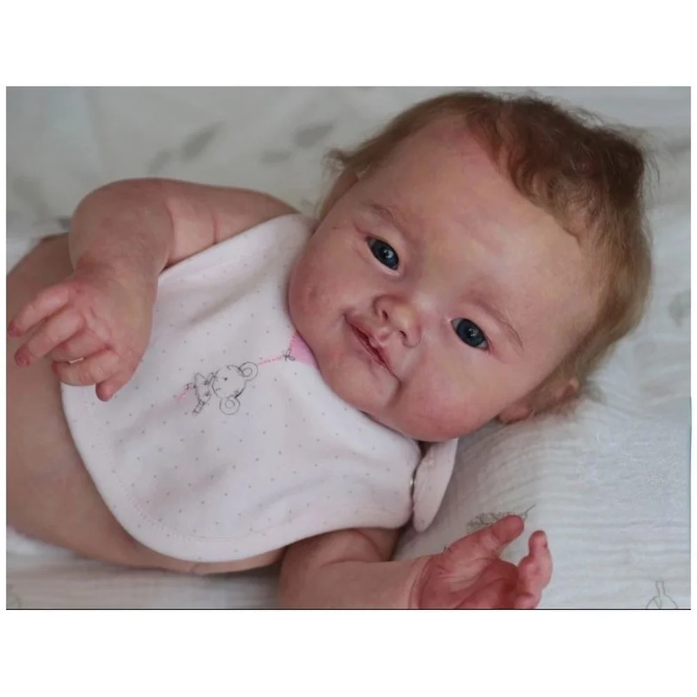 

21inch Reborn Doll Kit Limited Edition Naomi Soft Vinyl Doll Kit Fresh Color Unfinished Unpainted Doll Parts with Body and Eyes