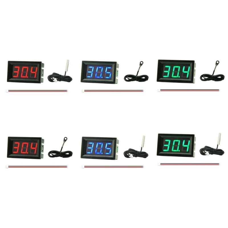 4 فولت-30 فولت صغير LED الرقمية متحكم في درجة الحرارة استشعار درجة الحرارة للأسماك ل 94PD