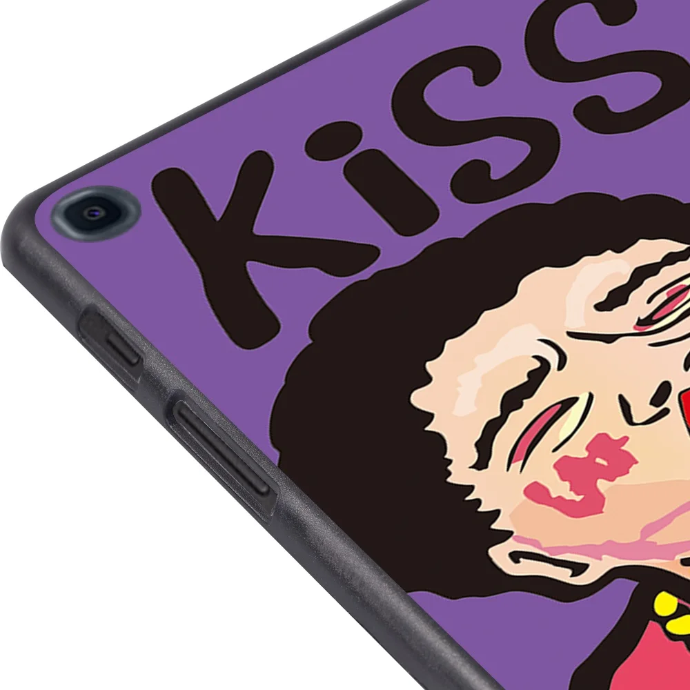 Tablet caso duro para samsung galaxy tab s7 11/tab s6 lite 10.4/tab s6 10.5/tab s4 10.5/tab s5e 10.5 engraçado impressão de volta capa de escudo