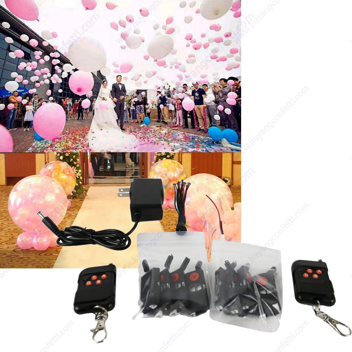 

Remote Control Balloon Kit Exploding Blaster Machine Popper Wedding Birthday Marriage Stage Exploder Gender Reveal Party Bride