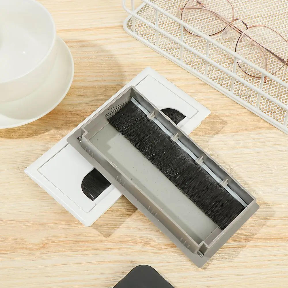 Plastic Grommet Hole Cover Outlet Port Wire Cable Holder Desk Cable Box Wire Hole Cover Wire Box