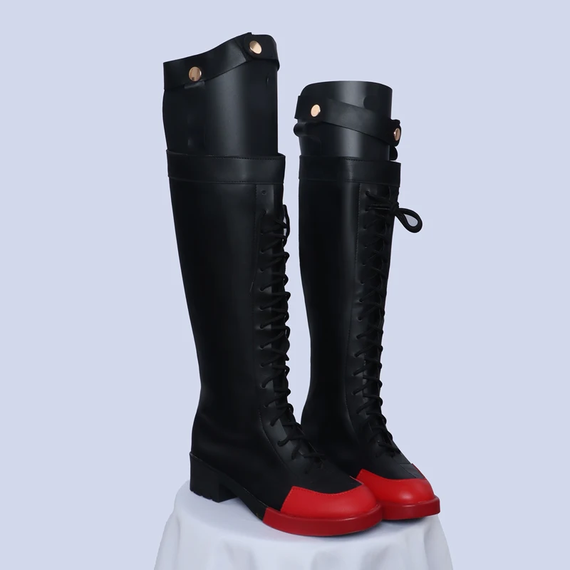 Rolecos Zenless Zone Zero Corin Wickes Cosplay Schuhe Corin Wickes High Heel Schwarz PU Leder Halloween Weihnachten Damen Herren Schuhe