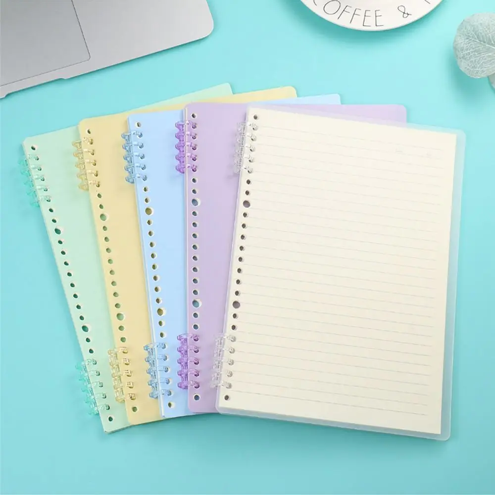 10Pcs Binding Spines Snap Split Binder Rings Learning Cards Stationery Office Supplies Loose Leaf 5 Ring Plastic Binding Combs