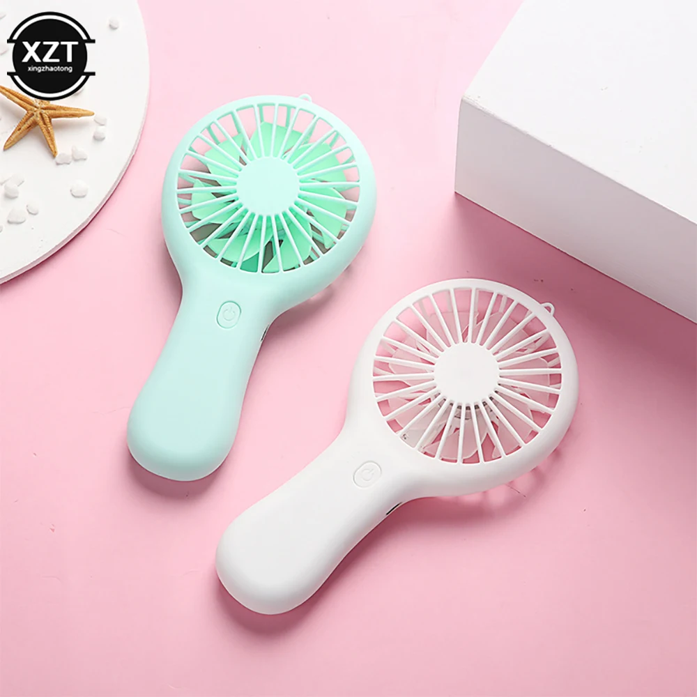 Usb Mini Fan Handheld Convenient And Ultra-quiet High Quality Portable Student Office Cute Small Cooling Fans With Phone Holder