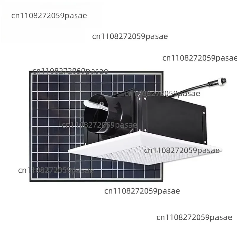 40W Solar-Powered Ducted Ventilation, Bathroom Ceiling Exhaust Fan for Home Use