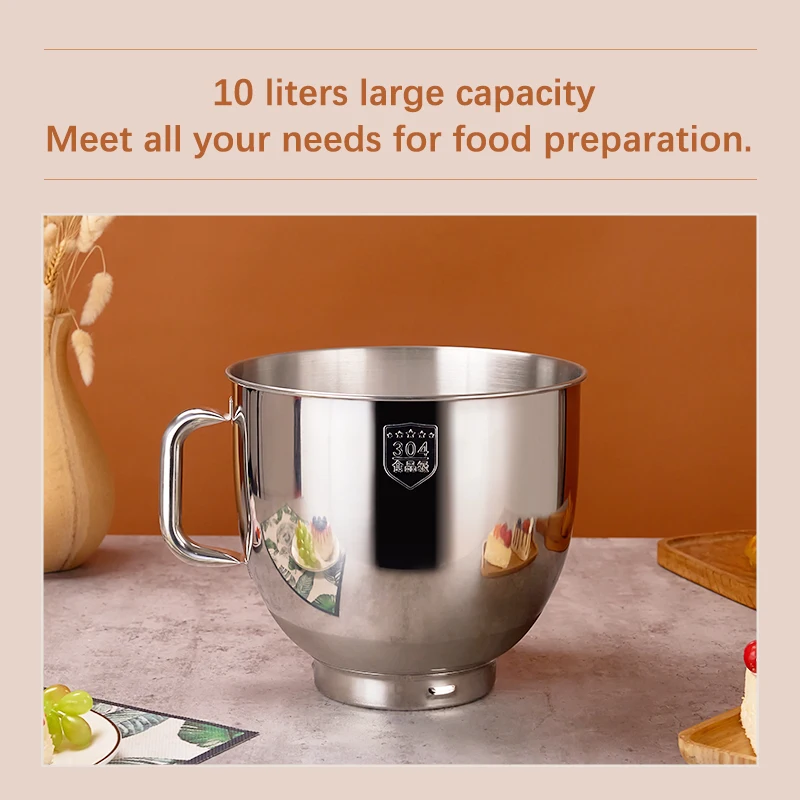 SUNATUR Stand Mixer 10L Bowl Mixer Accessories