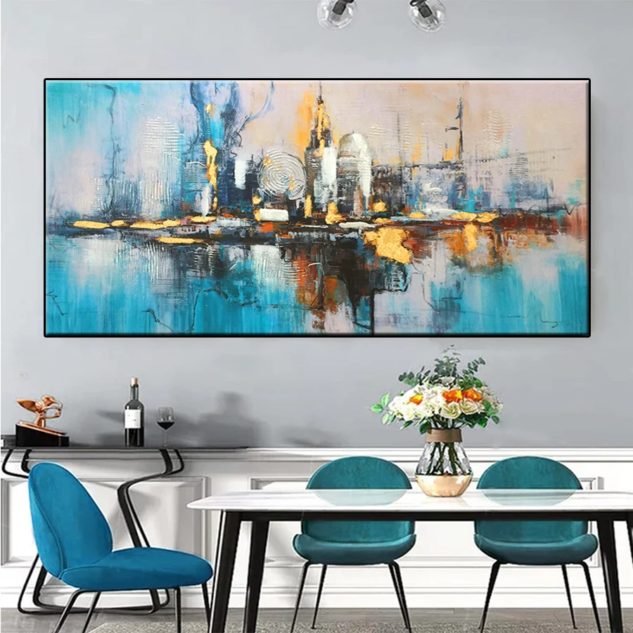 DIY Diamond Painting Modern Abstract Urban Architectural Landscape Diamond Mosaic Full DrillEmbroidery Handmade Hobby