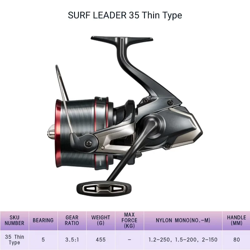 2025 SHIMANO SURF LEADER Shallow Longcast Surfcasting Reel Super