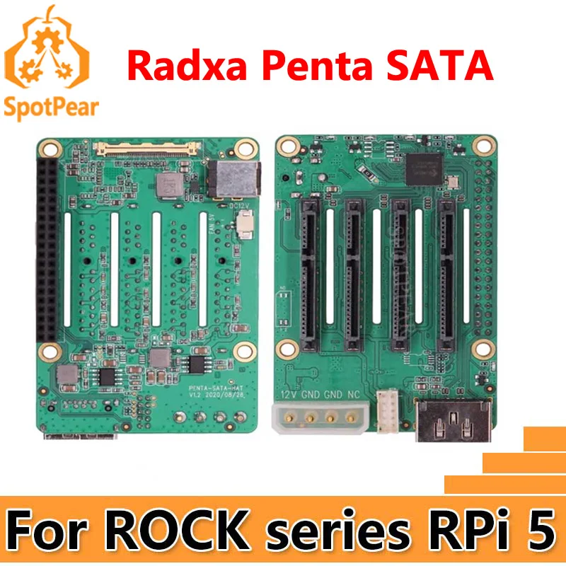 

Radxa Penta SATA HAT For Raspberry Pi 5 Pi5