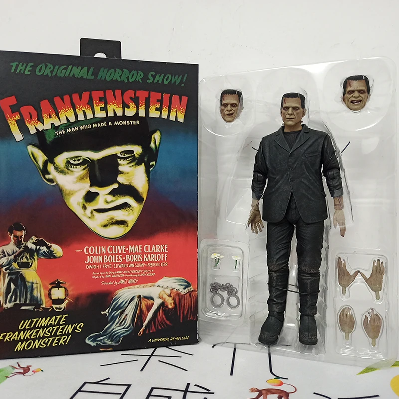 NECA Frankenstein Action Figure Mary Shelley's Film 1931 Movie Collection Model Toy Doll Birthday Persent