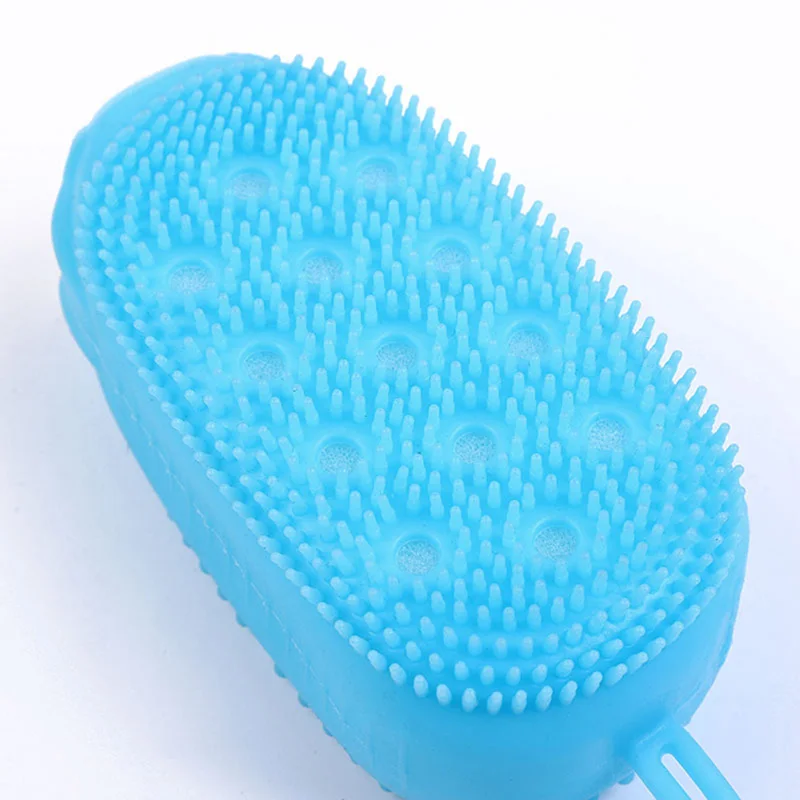 Силиконовый скребок для тела, губка для отшелушивания, щетка для душа, отшелушивающее средство для ухода за кожей, средство для удаления омертвевшей кожи, инструменты для купания