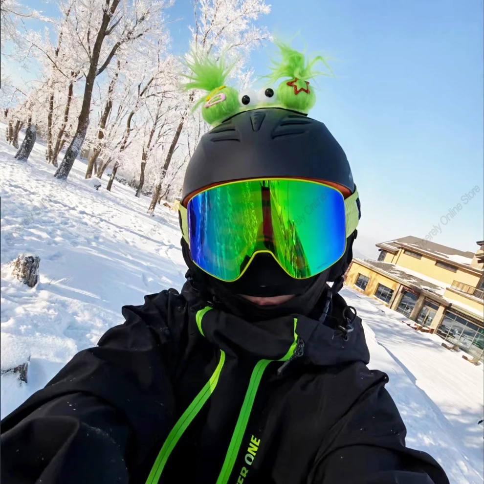 

Милые забавные украшения для шлема, косы, парики, мотоциклетный велосипедный лыжный шлем, забавный декор, аксессуары, наклейка, двойной конский хвощ, кошачьи уши