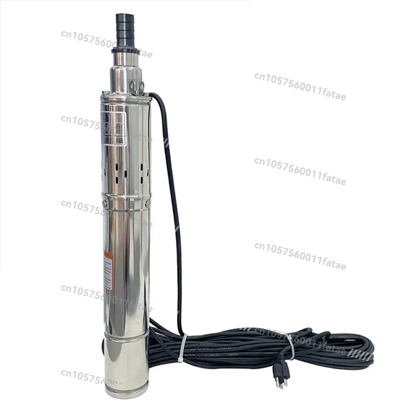 

3" Electric Deep Well Pump Screw Well ，Stainless Steel Submerged Pump Domestic and Industrial 110V 370W